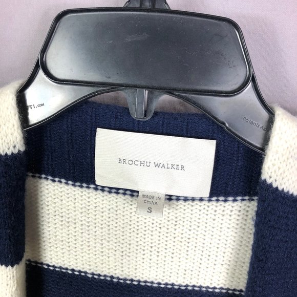Brochu Walker Atlas Stripe Ayla Tie Cardigan Sweater Size Small - Picture 7 of 9